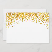 Gouden 50 & Fabulous uitnodigingen voor 50ste verj (Achterkant)