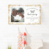 Gouden 50e Bruiloft Jubileum Banner (Insitu)