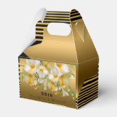 Gouden 50e bruiloft Jubileum Favor Box Bedankdoosjes (Achterkant)