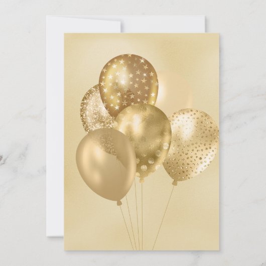 Gouden 50e en Fabulous 50e verjaardagsuitnodiging Kaart (Achterkant)