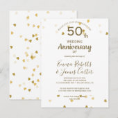 Gouden 50e Jubileum Briefkaart (Voorkant / Achterkant)