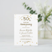Gouden 50e Jubileum Briefkaart (Staand voorkant)
