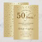 Gouden 50e Jubileum Kaart (Voorkant / Achterkant)