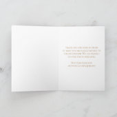 Gouden 50e Jubileum priesterwijding op het altaar Kaart (Binnen)