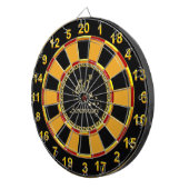 Gouden 50e Jubileum vergulde folie Dartbord (Voorkant Rechts)