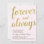 Gouden 50e | Nep goud folie jubileumfeest Kaart (Voorkant)