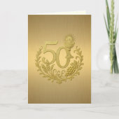 Gouden 50e ordinatie Jubileum voor priesters Kaart (Voorkant)