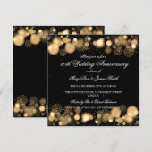 Gouden 50e trouwdag jubileum Winter Kaart (Voorkant / Achterkant)