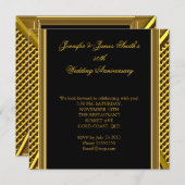 Gouden 50e verjaardag Elegante trouw goud Kaart (Voorkant / Achterkant)