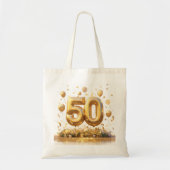 Gouden 50e viering tote bag (Voorkant)