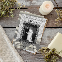 Gouden 50ste huwelijksjubileum Foto Modern Kaart