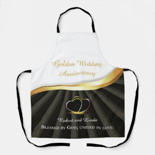 Gouden 50ste huwelijksjubileum religieus jubileum schort