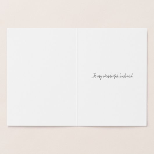 Gouden 50ste huwelijksverjaardag echtgenoot teddyb folie kaarten (Binnen)