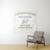 Gouden 50ste huwelijksverjaardagsfeestje  wandkleed (In situ)