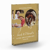 Gouden 50ste trouwdagjubileum 2 fotoblokken (Links)