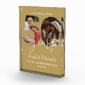 Gouden 50ste trouwdagjubileum 2 fotoblokken (Rechts)