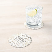 Gouden 50ste verjaardag kartonnen onderzetters (Insitu)