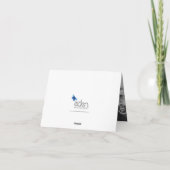 Gouden 50ste verjaardag voeg je eigen foto hart to bedankkaart (Achterkant)