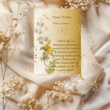 Gouden 50ste verjaardagskaart