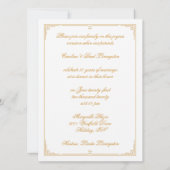 Gouden 50ste verjaardagsviering kaart (Achterkant)