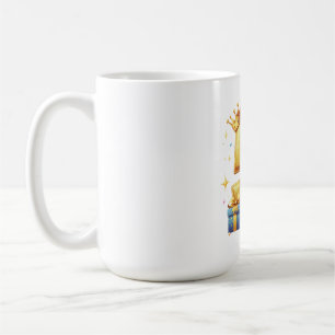 Gouden 5e verjaardag koffiemok