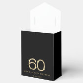 Gouden 60e verjaardagsfeest met diamanten bedankdoosjes (Geopend)