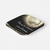 Gouden 60e verjaardagsfeestje 70's Disco Ball Papieren Bordje (Gebogen)