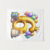 Gouden 6de verjaardag wandkleed (Voorkant (horizontaal))