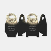 Gouden 70e verjaardagsfeestje 70's Disco Ball Bedankdoosjes (Uitgevouwen)