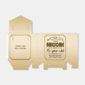 Gouden 75e verjaardag viering wereld Best Fabulous Bedankdoosjes (Uitgevouwen)