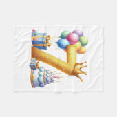 Gouden 7de verjaardag fleece deken (Voorkant (Horizontaal))