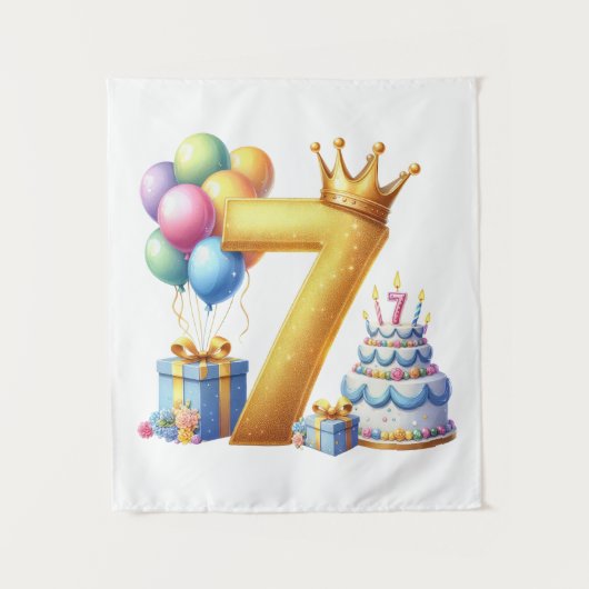 Gouden 7de verjaardag wandkleed (Voorkant)