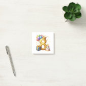 Gouden 8e verjaardag post-it® notes (Kantoor)