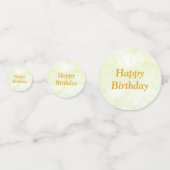 Gouden 90e verjaardag confetti (Achterkanten)