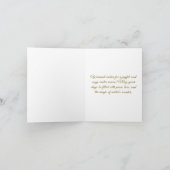 Gouden Aangepaste Afbeelding Winter Frame Kaart (Binnen)