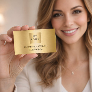 Gouden aangepaste logo Qr-code social media premiu Visitekaartje