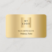 Gouden aangepaste logo Qr-code sociale media Visitekaartje (Voorkant)