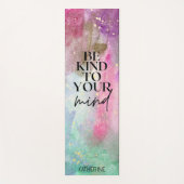 Gouden aangepaste naam motivatie monogram yogamat (Voorkant)