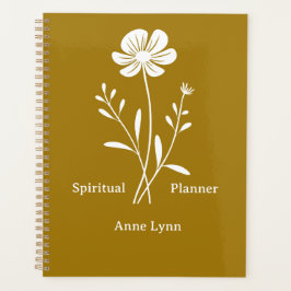 Gouden aangepaste naam Spiritueel Planner
