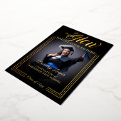 Gouden aanraking Glow uw toekomst Folie Uitnodiging (Gedraaid)