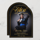 Gouden aanraking Glow uw toekomst. Kaart (Voorkant / Achterkant)