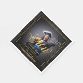 Gouden aanraking Glow uw toekomst. Servet (Hoek)