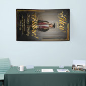 Gouden aanraking Glow uw toekomst Spandoek (Beurs)