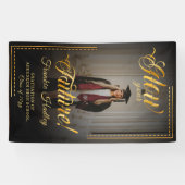 Gouden aanraking Glow uw toekomst Spandoek (Horizontaal)