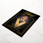 Gouden aanraking Laat je toekomst stralen Folie Uitnodiging (Gedraaid)