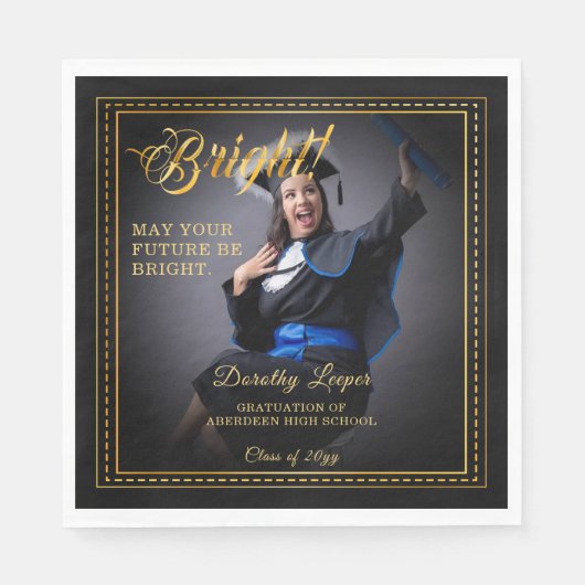 Gouden aanraking Verheldert je toekomst. Servet (Voorkant)