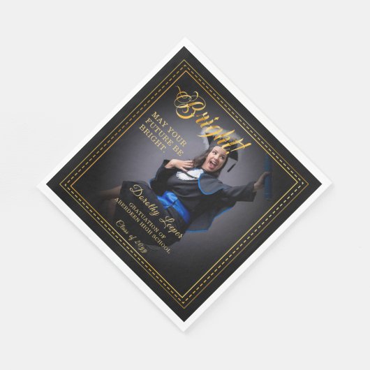 Gouden aanraking Verheldert je toekomst. Servet (Hoek)