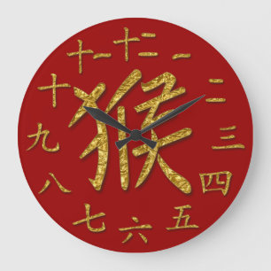 gouden aap grote klok