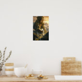 Gouden Aarde Geest van Stille Verwondering Poster (Keuken)