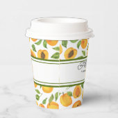 Gouden abrikozenstrepen  papieren bekers (Rechts)